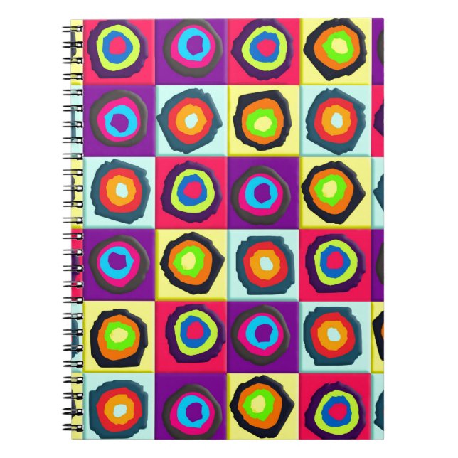 circles pattern spiral notebook (Front)