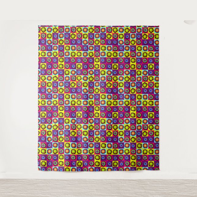 circles pattern  tapestry (Front)
