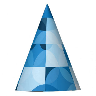 Circles Seamless: Abstract Blue Vintage Party Hat