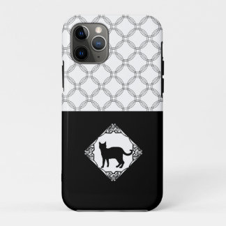 Circles with Black Cat Case-Mate iPhone Case