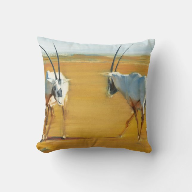 Circling Arabian Oryx 2010 Cushion (Front)