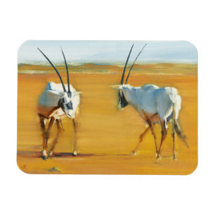 Circling Arabian Oryx 2010 Magnet