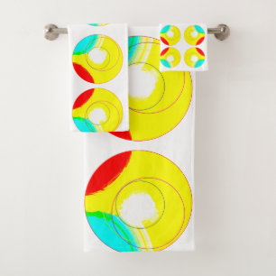 Circling on by.. bath towel set
