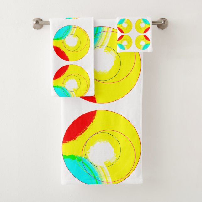 Circling on by.. bath towel set (Insitu)