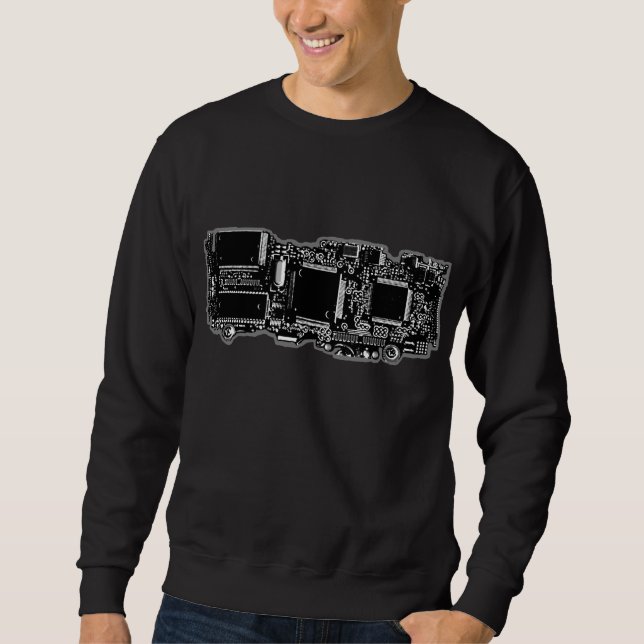 Circuit B&W 2 sweatshirt black (Front)
