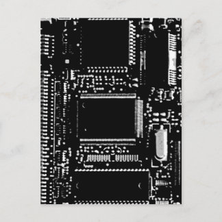 Circuit B&W postcard portrait