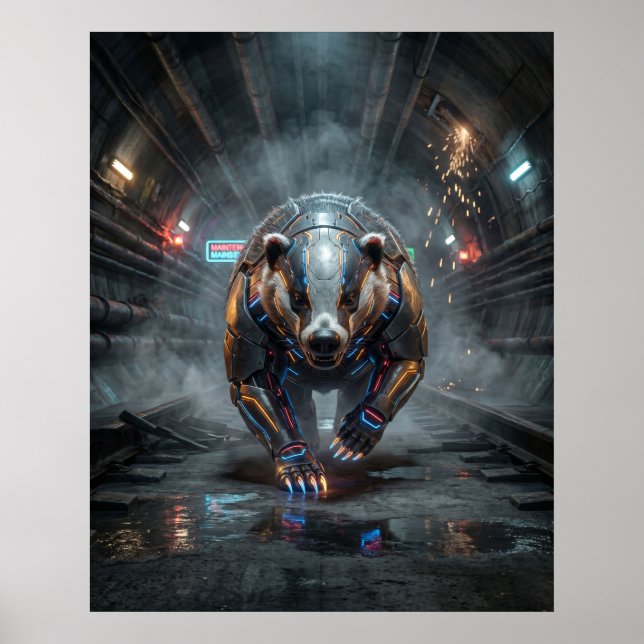 Circuit Badger Tunnel Rush Poster (Front)