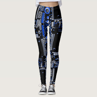 Circuit Blue 2 all over leggings