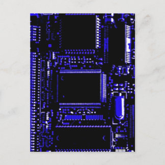 Circuit Blue postcard portrait