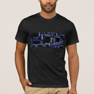 Circuit Blue t-shirt black