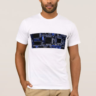 Circuit Blue t-shirt white