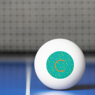 Circuit Board Art INITIAL Modern Game Fun Ping Pong Ball