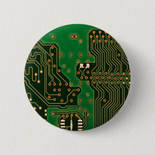 circuit board background badge