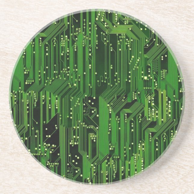 Circuit board background coaster (Front)
