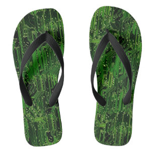 Circuit board background jandals
