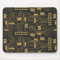 Circuit board - Black and Gold