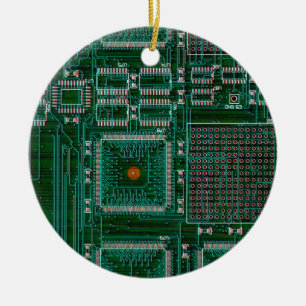 Circuit Board Ceramic Tree Decoration