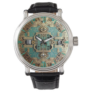 Circuit board decorative Clock, Motherboard Large Watch