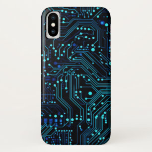 Circuit Board design illustration Cushion Case-Mate iPhone Case