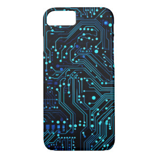 Circuit Board design illustration Cushion Case-Mate iPhone Case