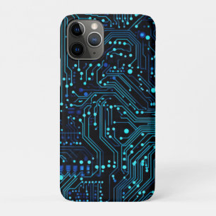 Circuit Board design illustration Cushion Case-Mate iPhone Case