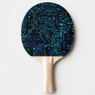 Circuit Board design illustration Cushion Ping Pong Paddle