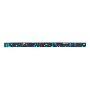 Circuit Board design illustration Cushion Satin Ribbon