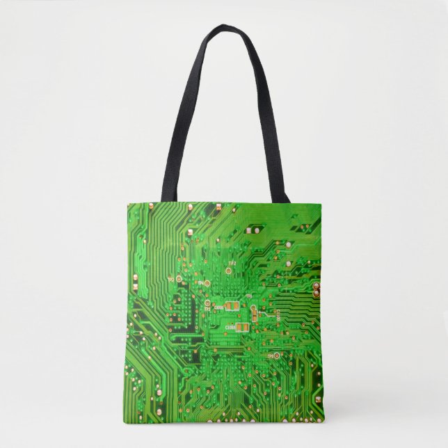 Circuit Board Design Tote Bag (Front)