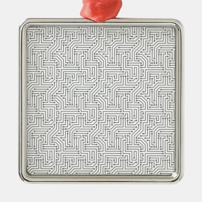 Circuit Board (Electronics Design) (PCB) Metal Tree Decoration (Front)
