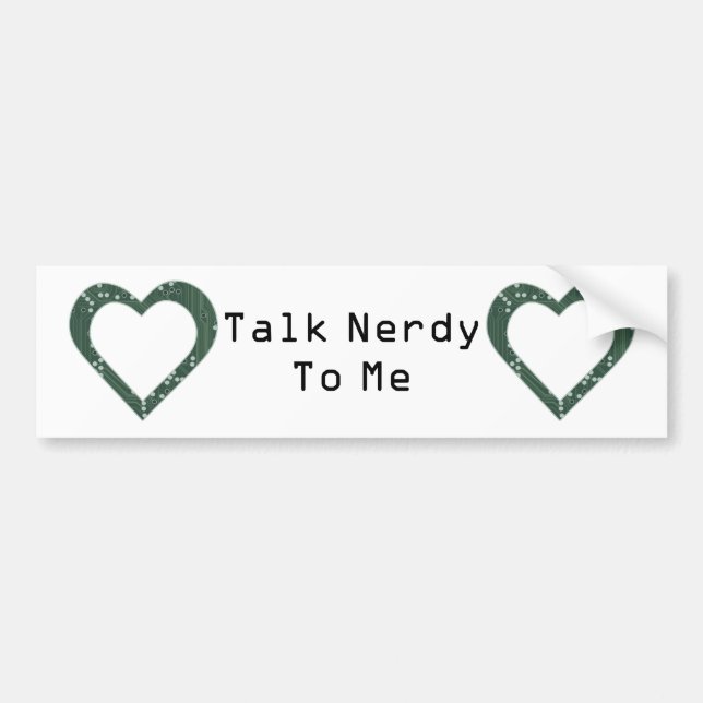 Circuit board Heart Bumper Sticker (Front)