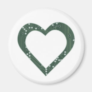 Circuit board Heart Magnet