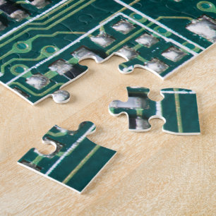 Circuit board jigsaw puzzle