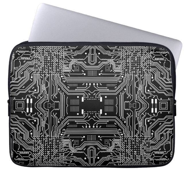 Circuit board laptop sleeve (Front)