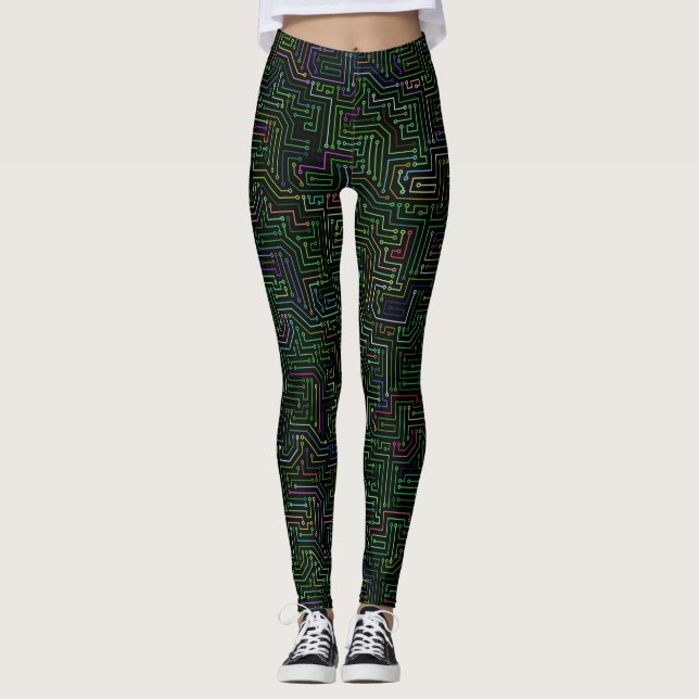 Circuit Board Leggings (Front)