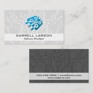 Circuit Board   Microchip Tech Logo Business Card