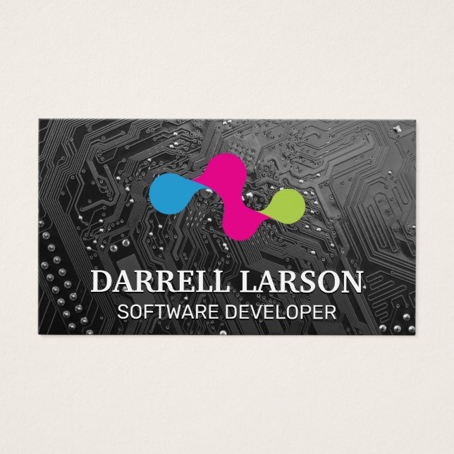 Circuit Board | Modern Tech Logo (Front)