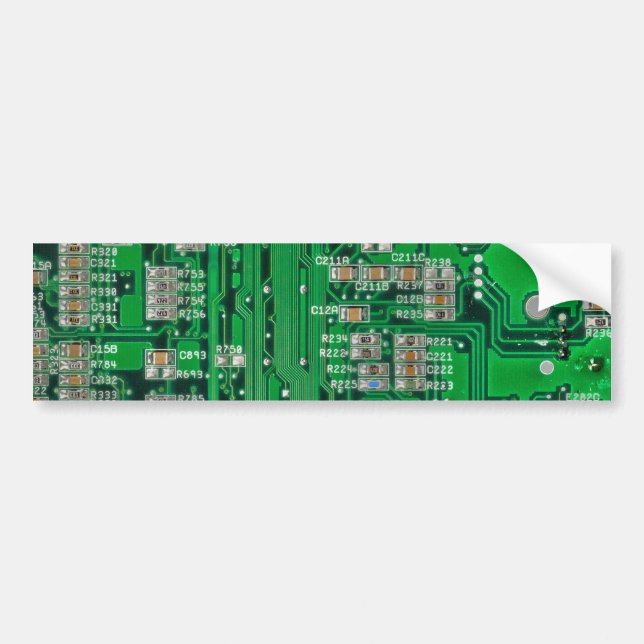 Circuit Board Painting Bumper Sticker (Front)