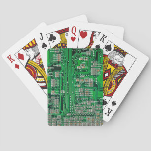 Circuit Board Painting Playing Cards