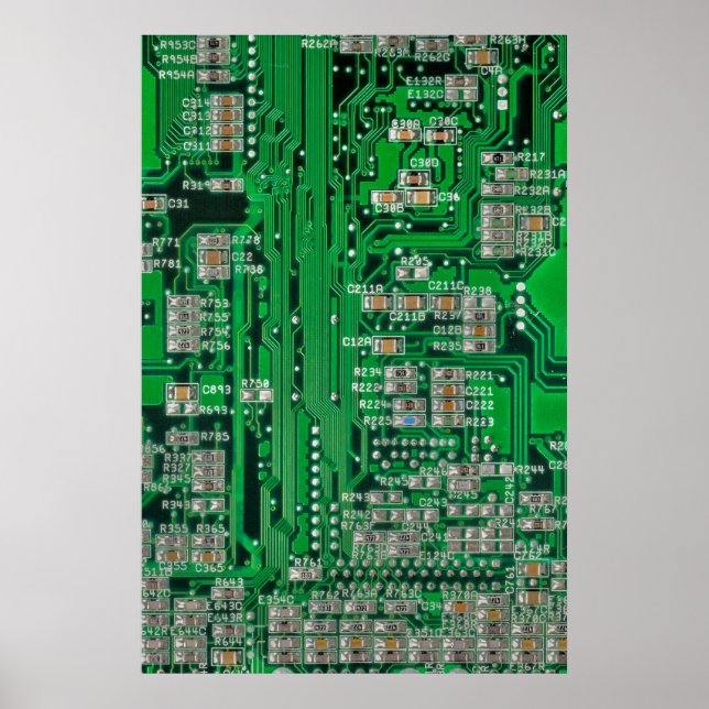 Circuit Board Painting Poster (Front)