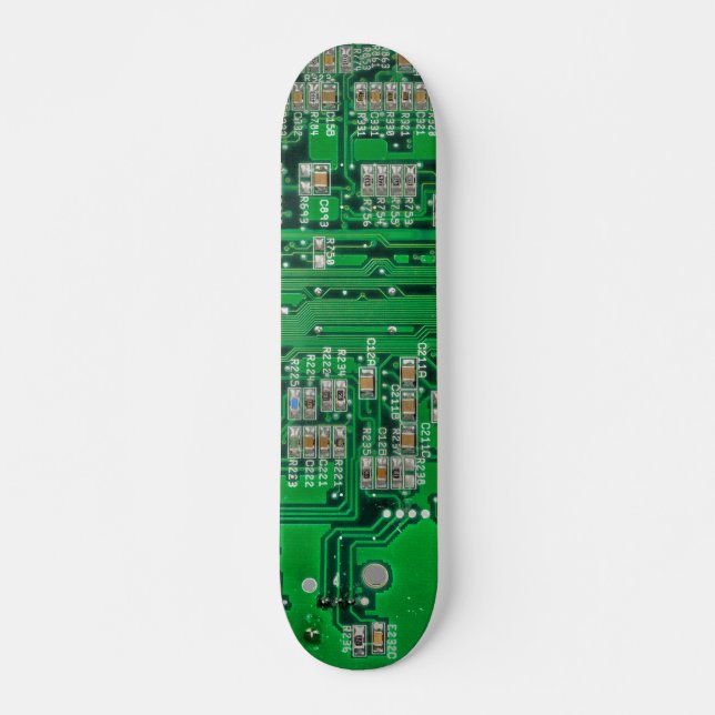Circuit Board Painting Skateboard (Front)