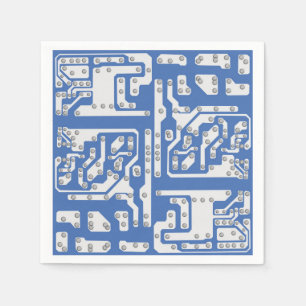 Circuit board pattern napkin