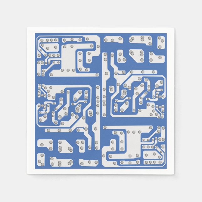 Circuit board pattern napkin (Front)
