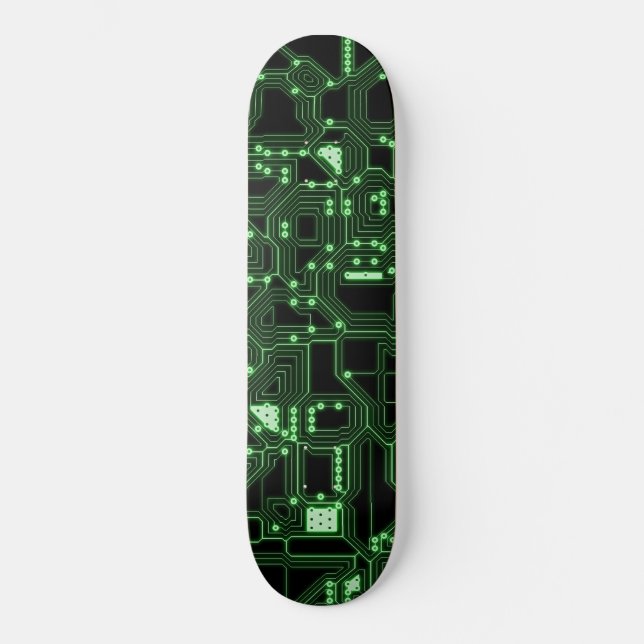 Circuit Board Pattern Skateboard Deck (Front)