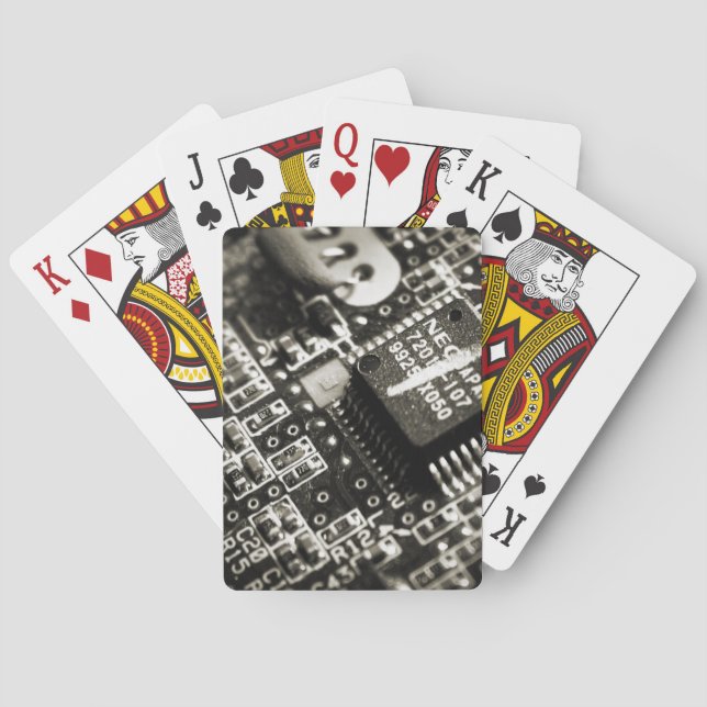 Circuit Board Playing Cards (Back)