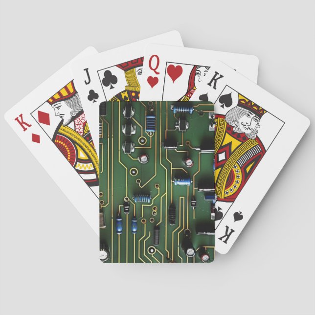 Circuit Board Playing Cards (Back)