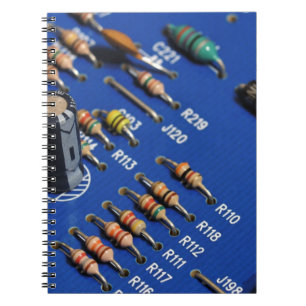 Circuit board spiral notebook