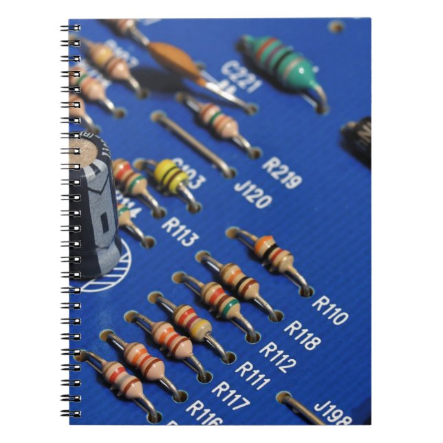 Circuit board spiral notebook (Front)