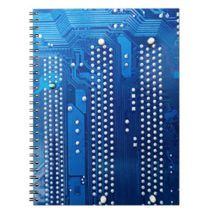 Circuit board spiral notebook