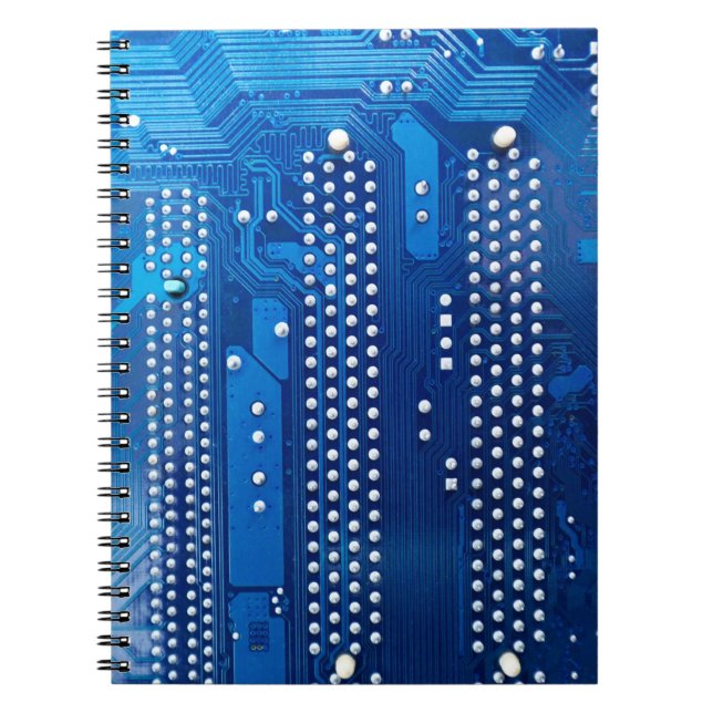 Circuit board spiral notebook (Front)