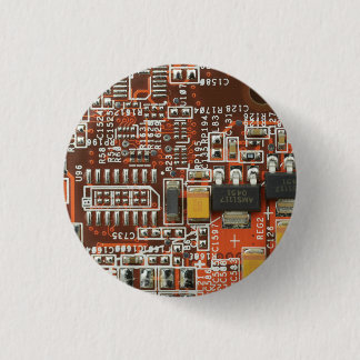 Circuit Chip Computer Tech 3 Cm Round Badge